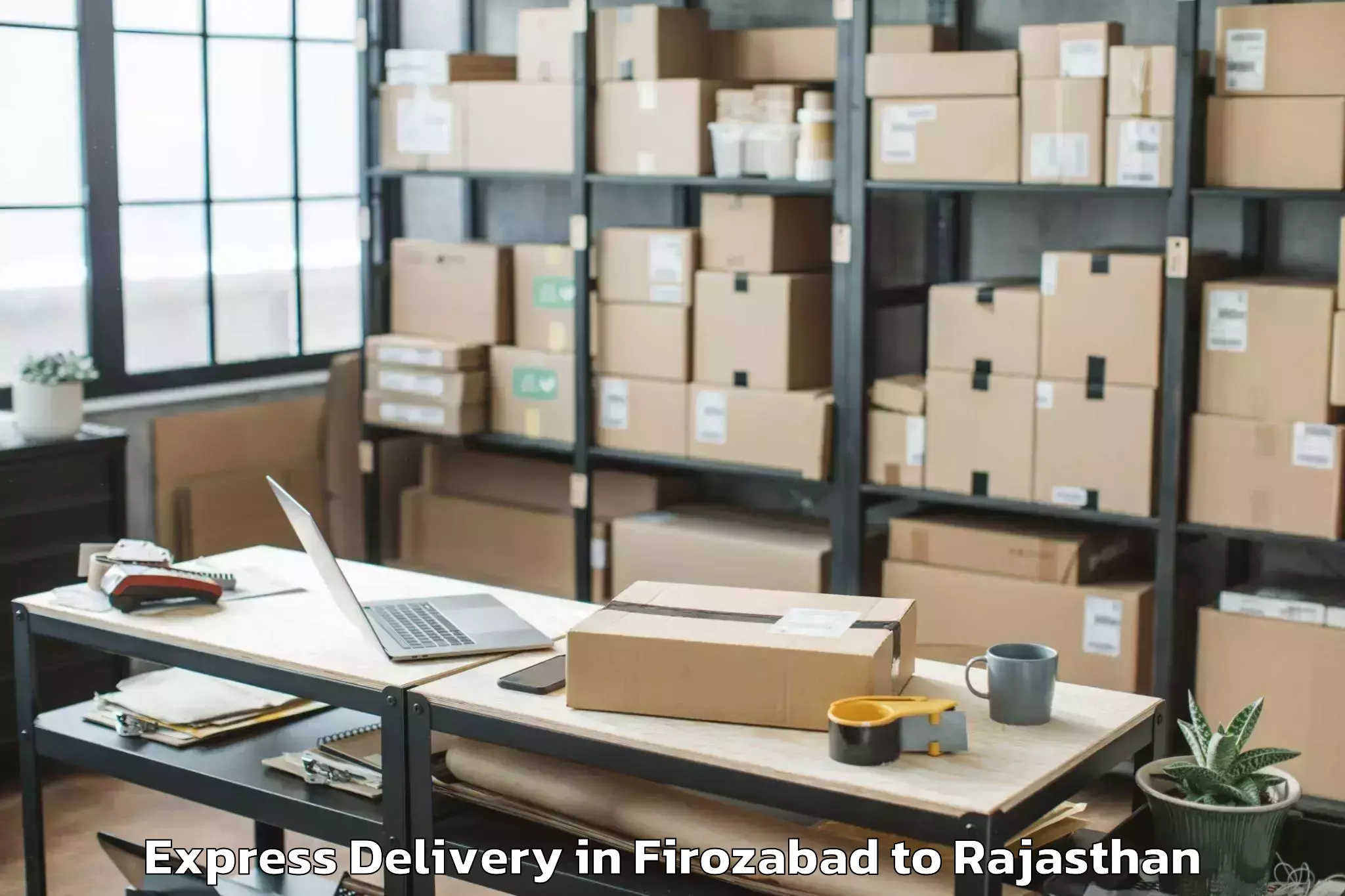 Professional Firozabad to Jagannath University Jaipur Express Delivery